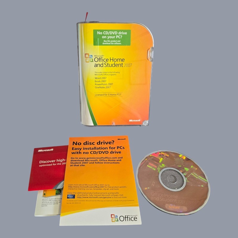 Microsoft Office 2007 Home and Student w/ Product Key