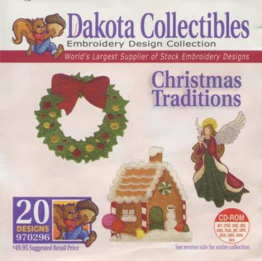 Dakota Collectibles Embroidery Design Collection: Christmas Traditions PC CD fun