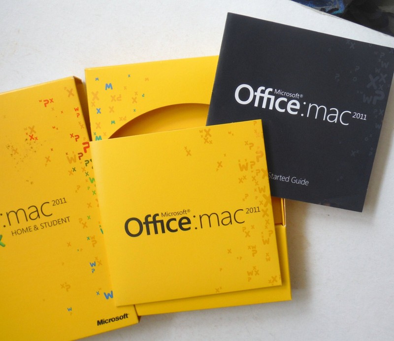 Vintage Microsoft Office Mac 2011 WPX Home & Student Family Pack 3 Users D7284 gallery