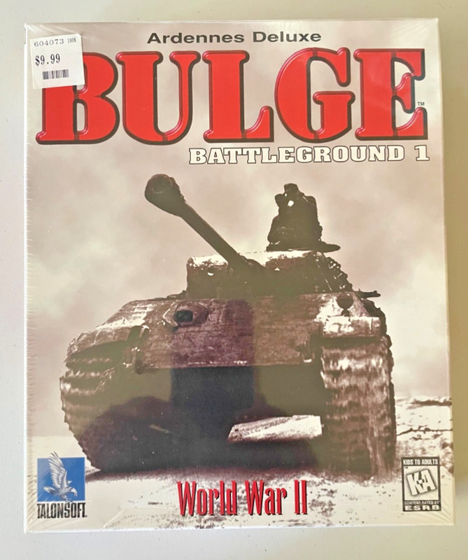 NEW PC CD-ROM Wargame Battleground 1: Bulge Ardennes Deluxe WWII Strategy