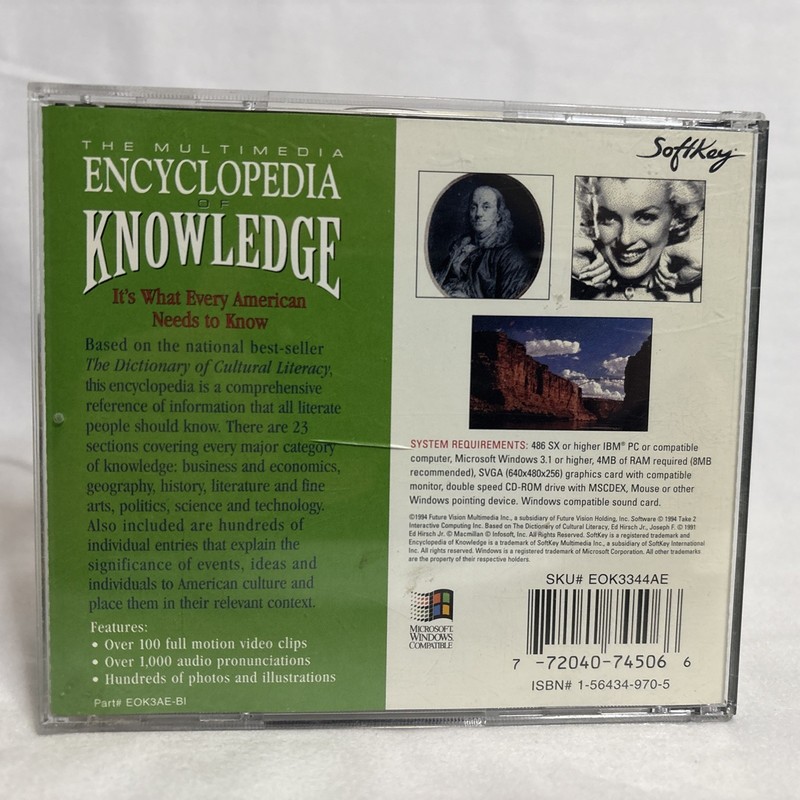 The Multimedia Encyclopedia Of Knowledge - PC - Digital Library - Windows 3.1 gallery