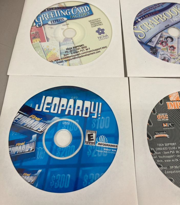 Vintage Software PC ESSENTIALS 3 10 CDs Jeopardy MonopolyBEacon gallery