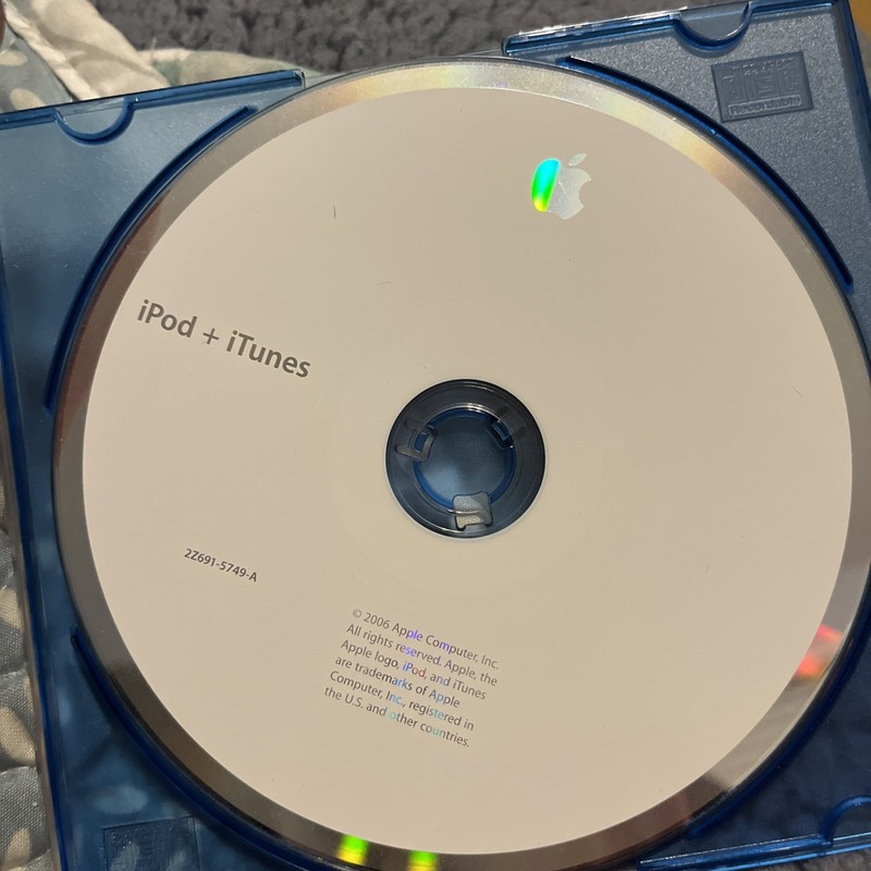 Apple iPod + iTunes Install Software CD 2Z691-5749-A 2006