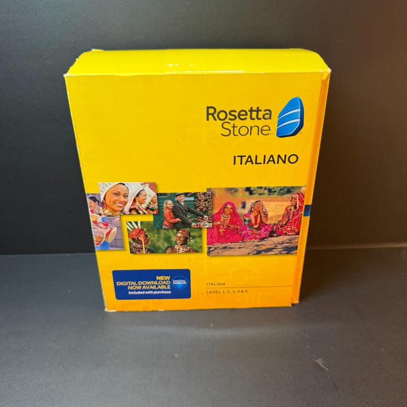 Rosetta Stone Italiano Version 4 Level 1-5 1, 2, 3, 4, 5 Learn Italian