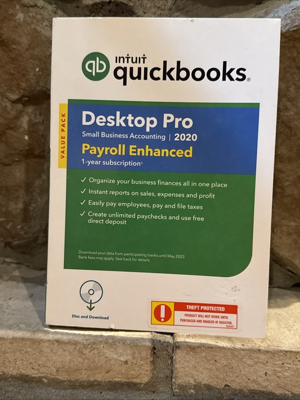 NEW Quickbooks 2020 Desktop Pro Windows Accounting - FACTORY SEALED
