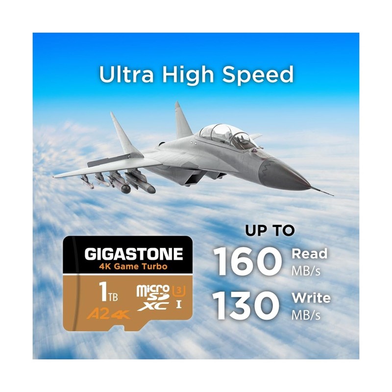[5-Yrs Free Data Recovery] GIGASTONE 1TB Micro SD Card, 4K Game Turbo, R/W up... gallery