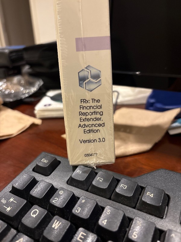 BRAND NEW IN SHRINK WRAP FRx FINANCIAL REPORTING EXTENDER ADV FOR PLATINUM ERP gallery