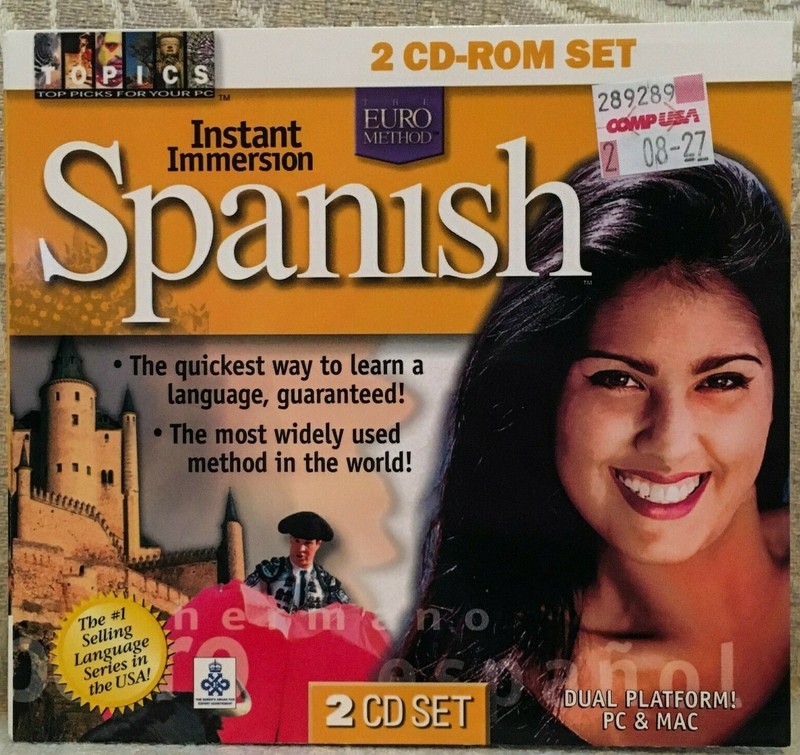 Instant Immersion Spanish, 2 CD Rom Set, PC & Mac
