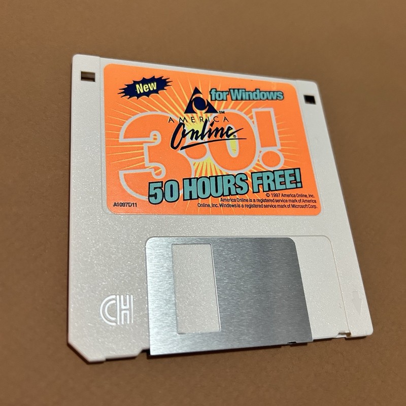 AOL 3.5” Floppy Disk America Online For Windows (2) Disks gallery