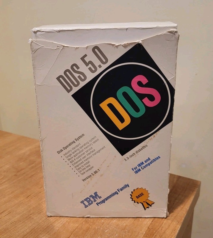 IBM DOS 5.0 Disk Operating System BASE 1992 Disketts & Booklets Vintage