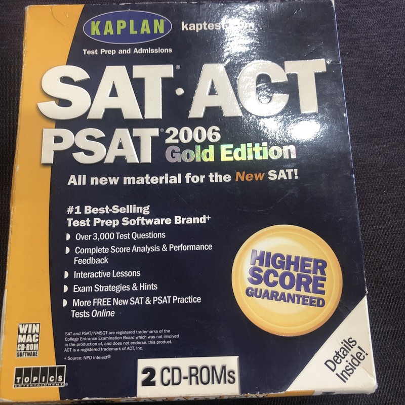 Kaplan Sat Act Psat 2006 Gold Edition 2 Cd Roms