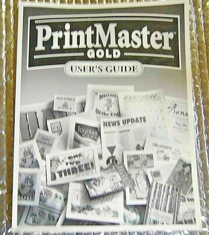PrintMaster Gold 4.0 by Mindscape User’s Guide Paperback Black & White 1997