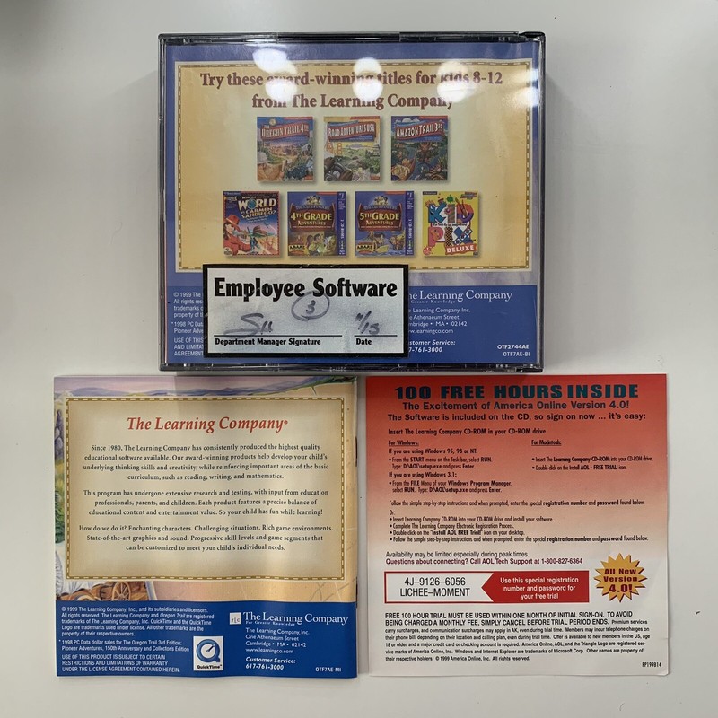 The Oregon Trail 4th Edition 3 CD Set The Learning Company 1999 gallery