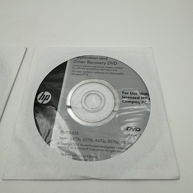 Operating System Windows 8 Pro HP Compaq DVD 700702-DN2 & Application Driver Rec gallery