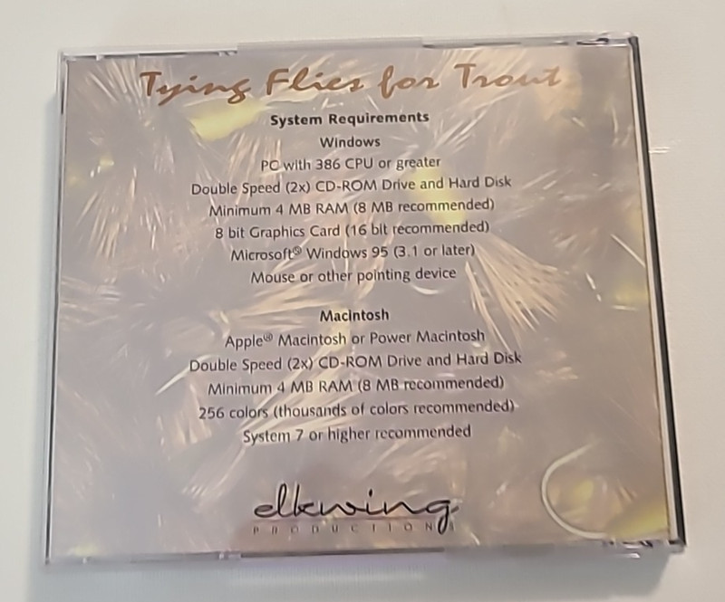 Vintage Tying Flies for Trout CD ROM Dick Stewart & Farrow Allen WINDOWS or MAC gallery