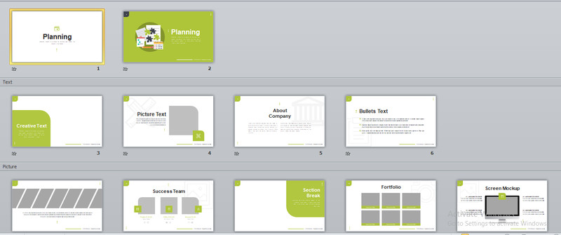 POWERPOINT TEMPLATED - Templated Powerpoint for Presentation 003 gallery