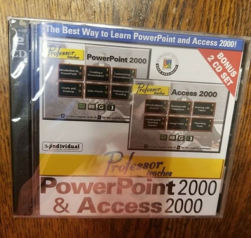 Professor Teaches The Best Way to Learn PowerPoint & Access 2000