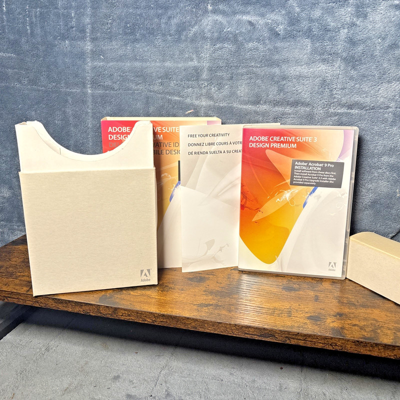 Adobe Creative Suite 3 Design Premium, 3 Disc Set, Box & Paperwork gallery