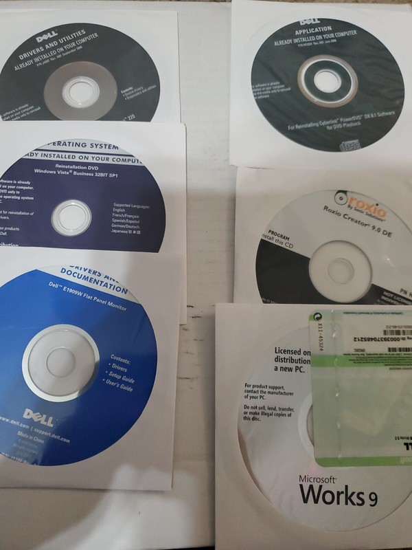 Dell Vostro 220 Drivers & Utilities W/Manuals New