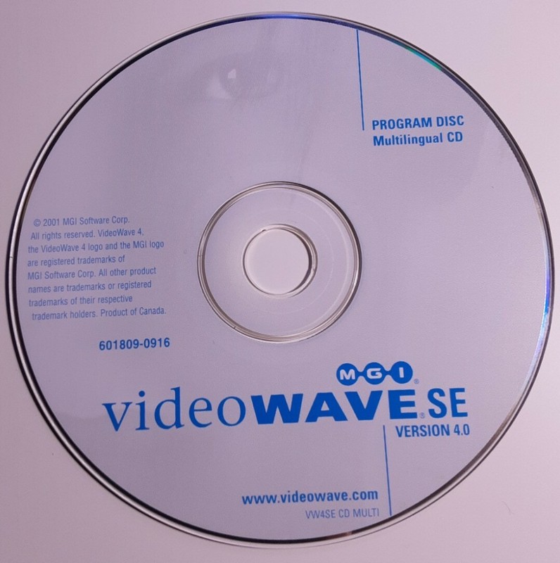 MGI Videowave SE (2004) Version 4.0