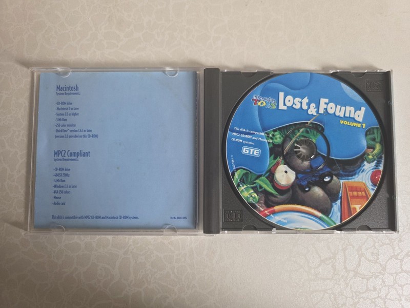 GTE Interactive Toys Lost & Found Vol 1 Early Learning CD Win/Mac Ages 3-7 gallery