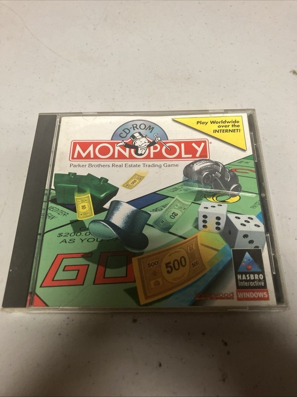 Monopoly Hasbro Interactive CD-ROM PC Game Windows Software 1997