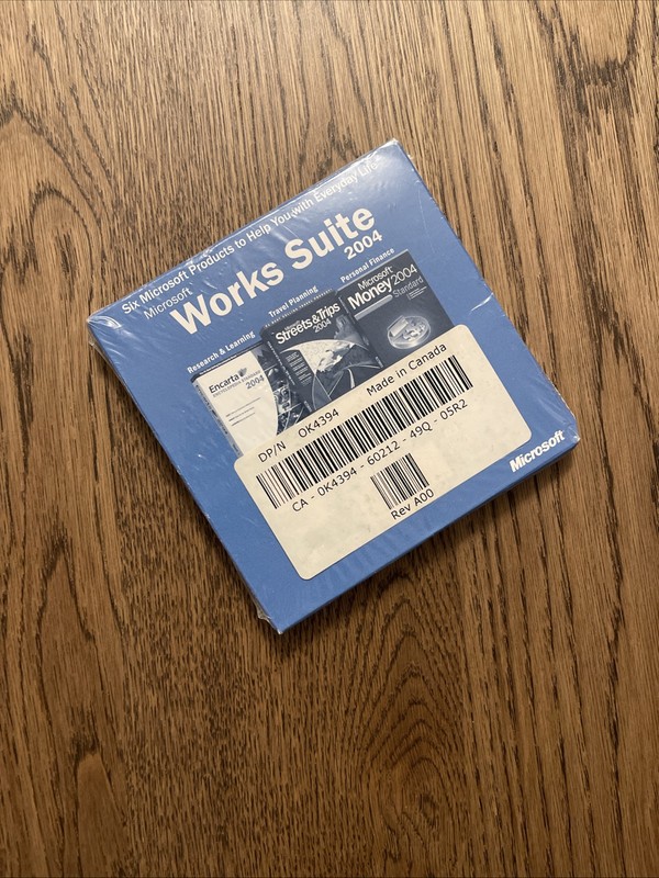 *NEW* Microsoft Works Suite 2004 DVD ROM Format Factory Sealed w/Product Key gallery