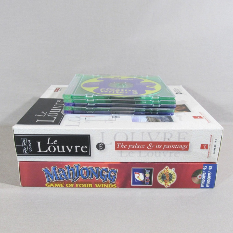 Vintage 1990s PC CD-ROM Educational Software/1 Game for Windows95 98 Lot of 7