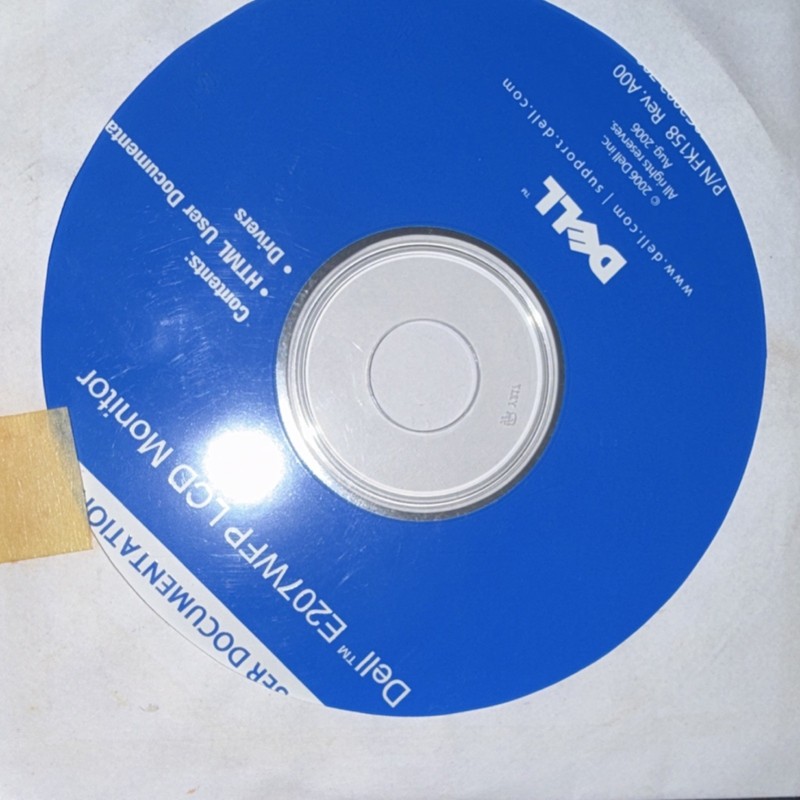 Dell E207WFP LCD Monitor Drivers Update & User Documentation CD FK158 A00 gallery
