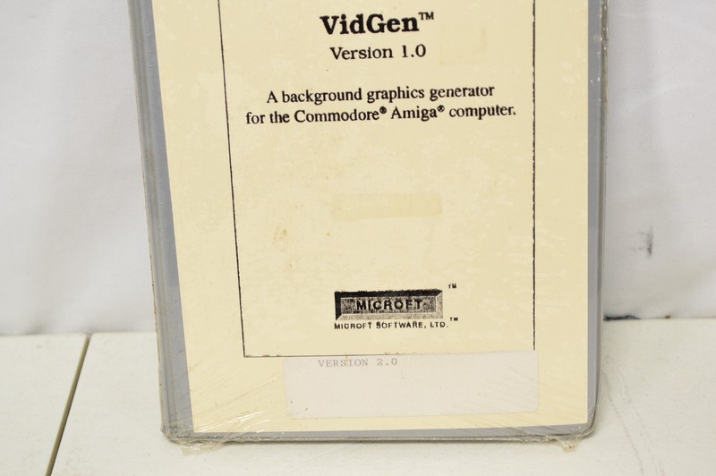 VidGen Version 1.0 Graphics Generator for Commodore Amiga Software Microft gallery