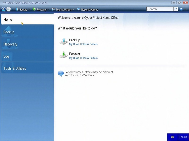 Acronis Cyber Protect Home Office Bootable DVD/USB gallery