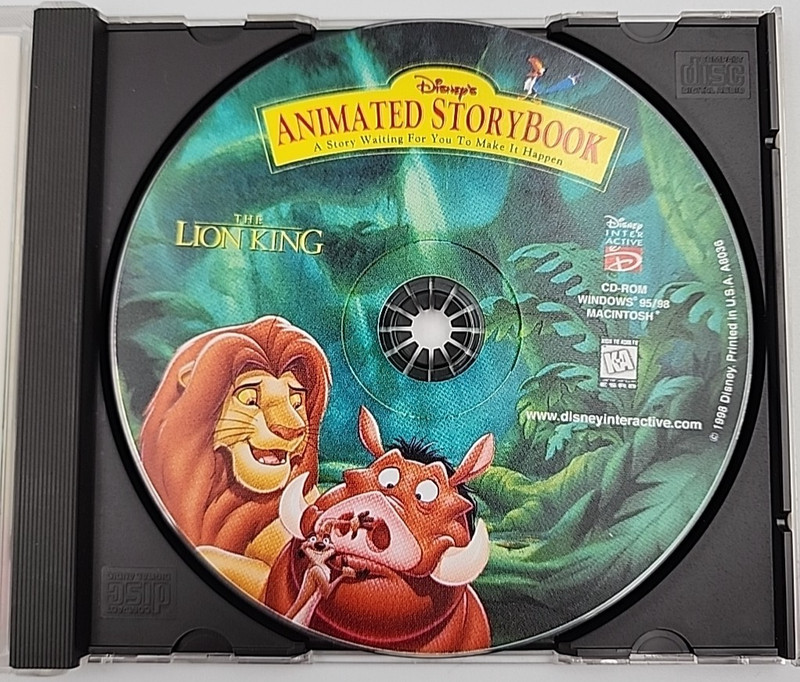Disney Animated StoryBook PC CD-ROM Lot of 2 Lion King + Hunchback Vintage gallery