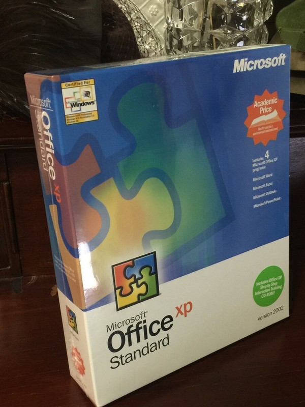 VTG Microsoft Office XP 2002 Standard Academic MADE IN USA NEW SEALED PACKAGE gallery