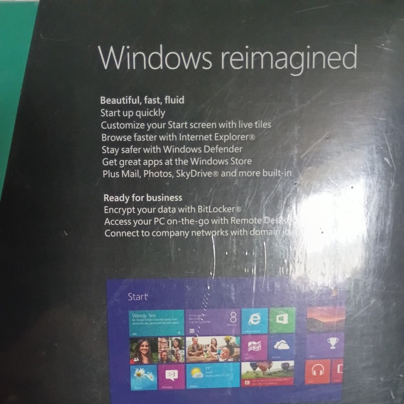 Microsoft Windows 8 Pro Product License 32/64 BIT DVD - SEALED gallery