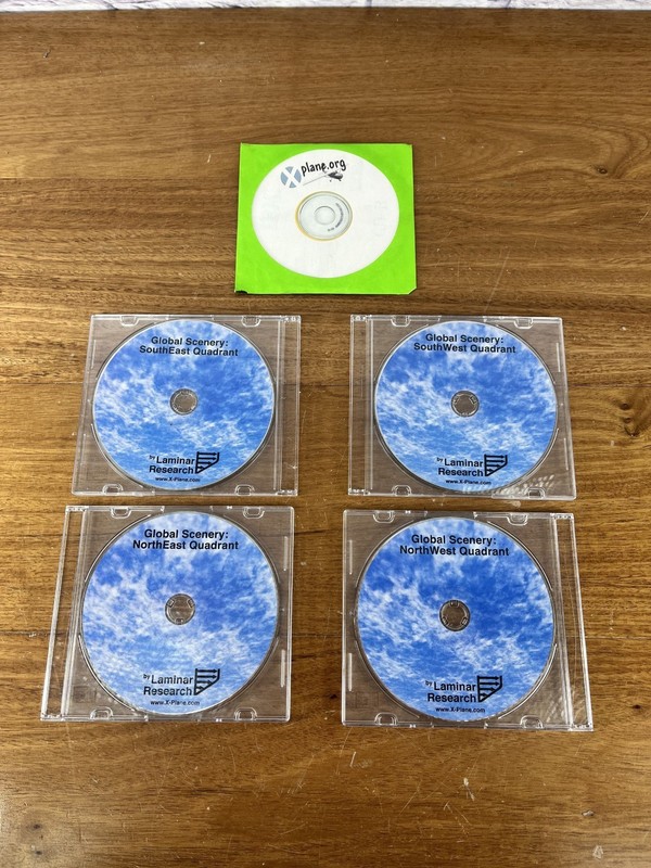 X-Plane by Laminar Research Global Scenery NW, NE, SW, SE Quadrants LOT DISCS