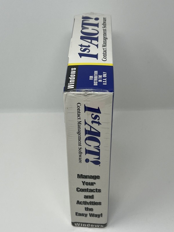 1st ACT! Contact Management Software for Windows 1992 Vintage New Sealed gallery
