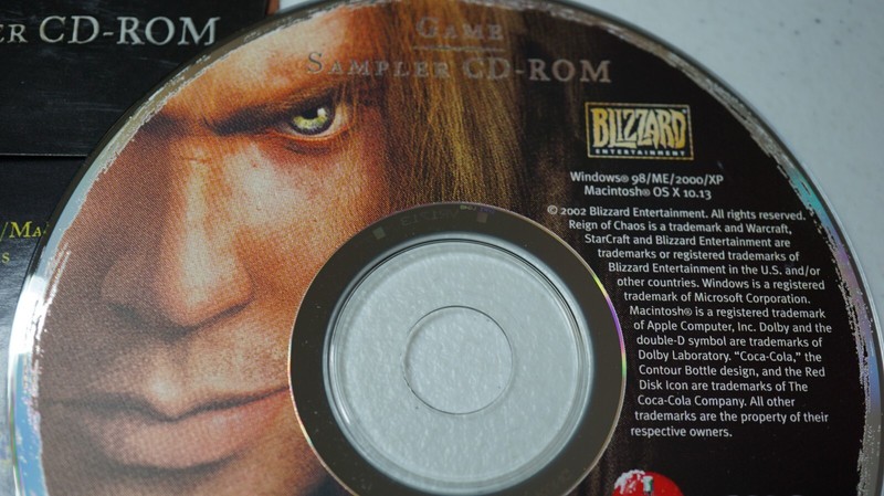WarCraft III 3 Reign Of Chaos Game Sampler PC MAC CD demo 2002 RARE NEW DRY GLUE gallery