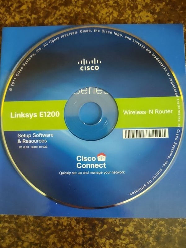 Cisco Linksys E1200 Wireless-N Router Setup Software & Resources CD