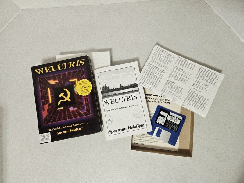 1989 Spectrum HoloByte WELLTRIS, IBM PC or Compatible, 256K, MS-DOS 3.5" Disk gallery