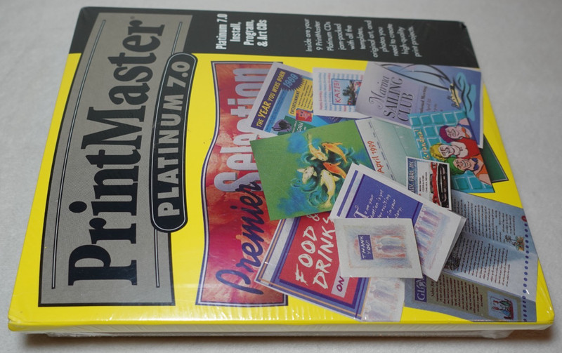 PrintMaster Platinum 7.0 Art Templates Print Projects Original Unused Sealed gallery