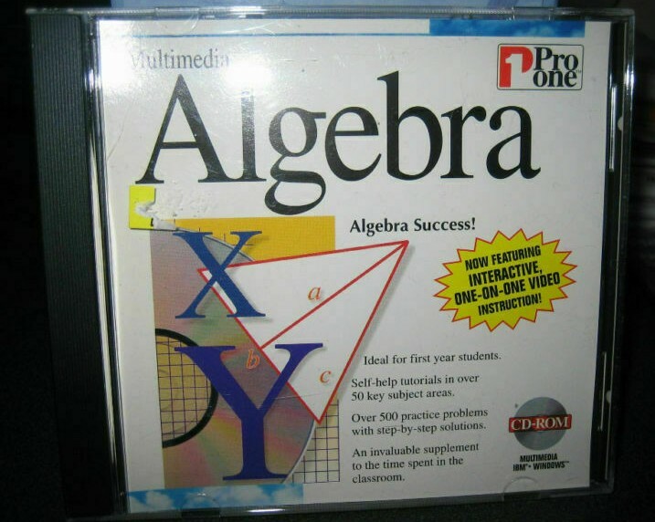 Vintage Pro One Multimedia Algebra (PC, 1995) CD ROM DISC ONLY #O291