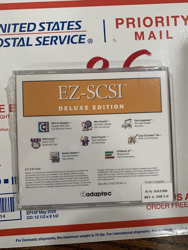 Adaptec EZ-SCSI Deluxe Edition Rev A Ver 5.0 gallery