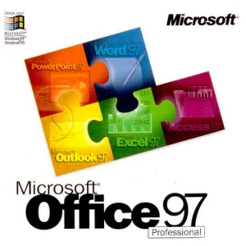 Microsoft Office 97 Professional CD-ROM Word Excel PowerPoint Windows 95 / 98