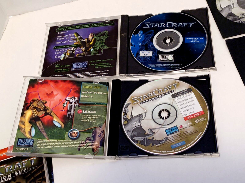 Starcraft Lot 8 Pieces As Shown Expansion Pack Strategy Game Guides Brood War gallery