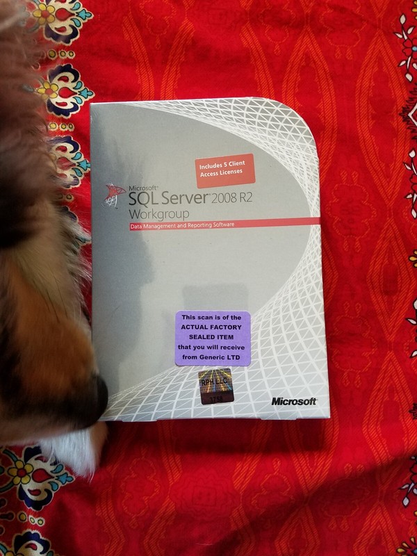 Factory Sealed – A5K-02817 Microsoft SQL Server 2008 R2 Workgroup 5 CAL