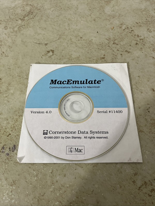 Mac Emaculate Communications Software For Macintosh Version 4.0 Cornerstone Data