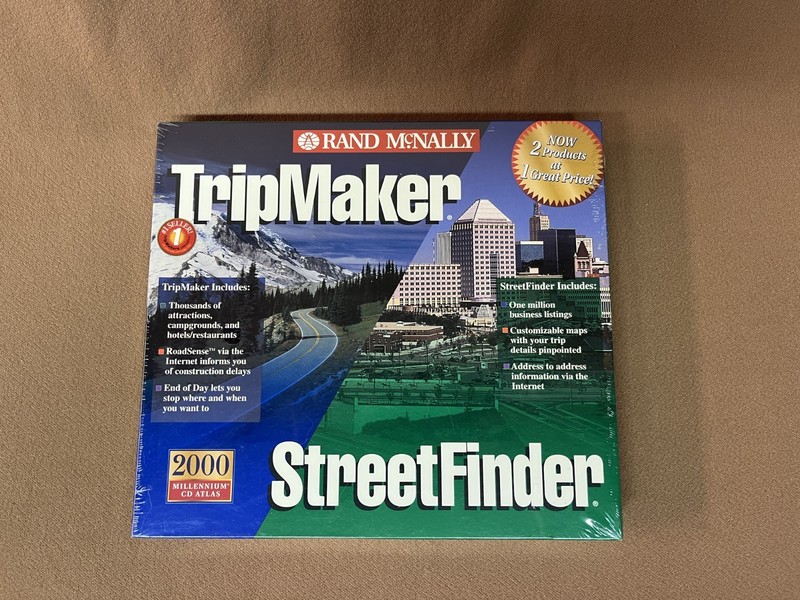 Rand McNally – Trip Maker – Street Finder – CD-ROM – New Factory Sealed