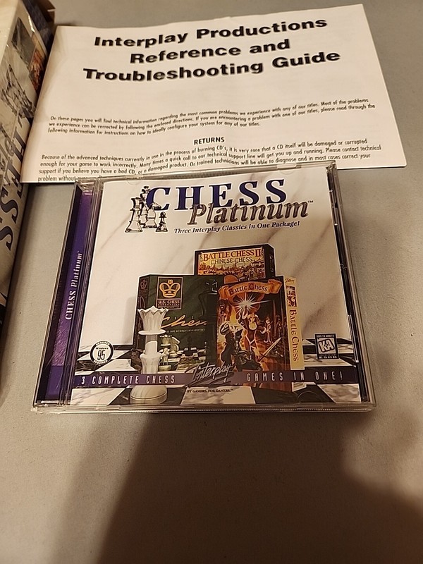 Chess Platinum 3 in 1 - Battle Chess I & II; USCF PC Game CD ROM gallery