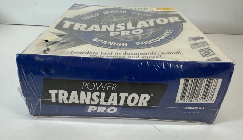 NEW Sealed Globalink Power Translator Pro 6.4 PC Software French Spanish READ gallery