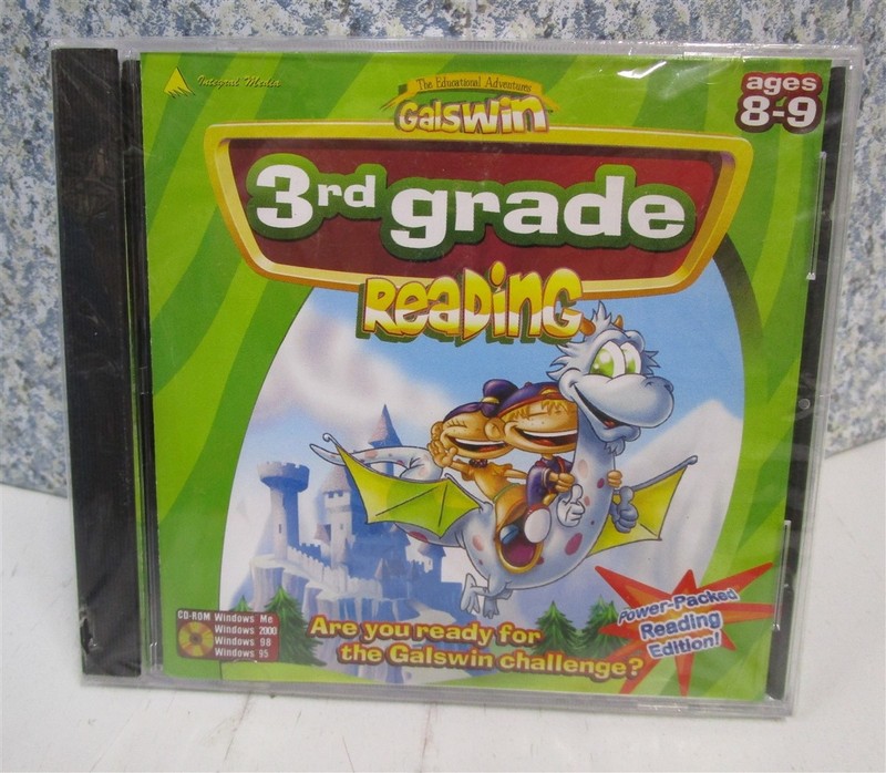 Software PC Galswin 3rd Grade Reading Ages 8-9 NEW SEALED Jewel
